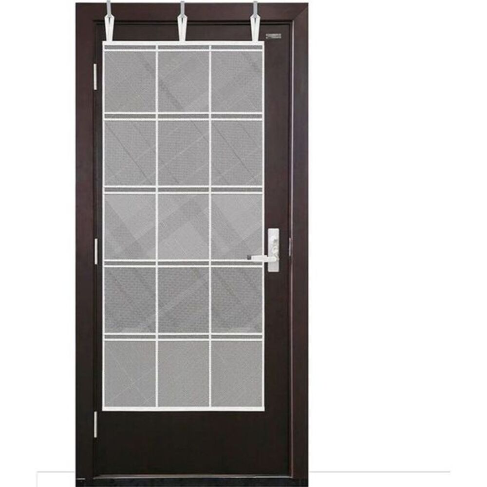 Mesh Over Door Hanging Organizer 15 Pocket White Cabin Organization Shoe Holder